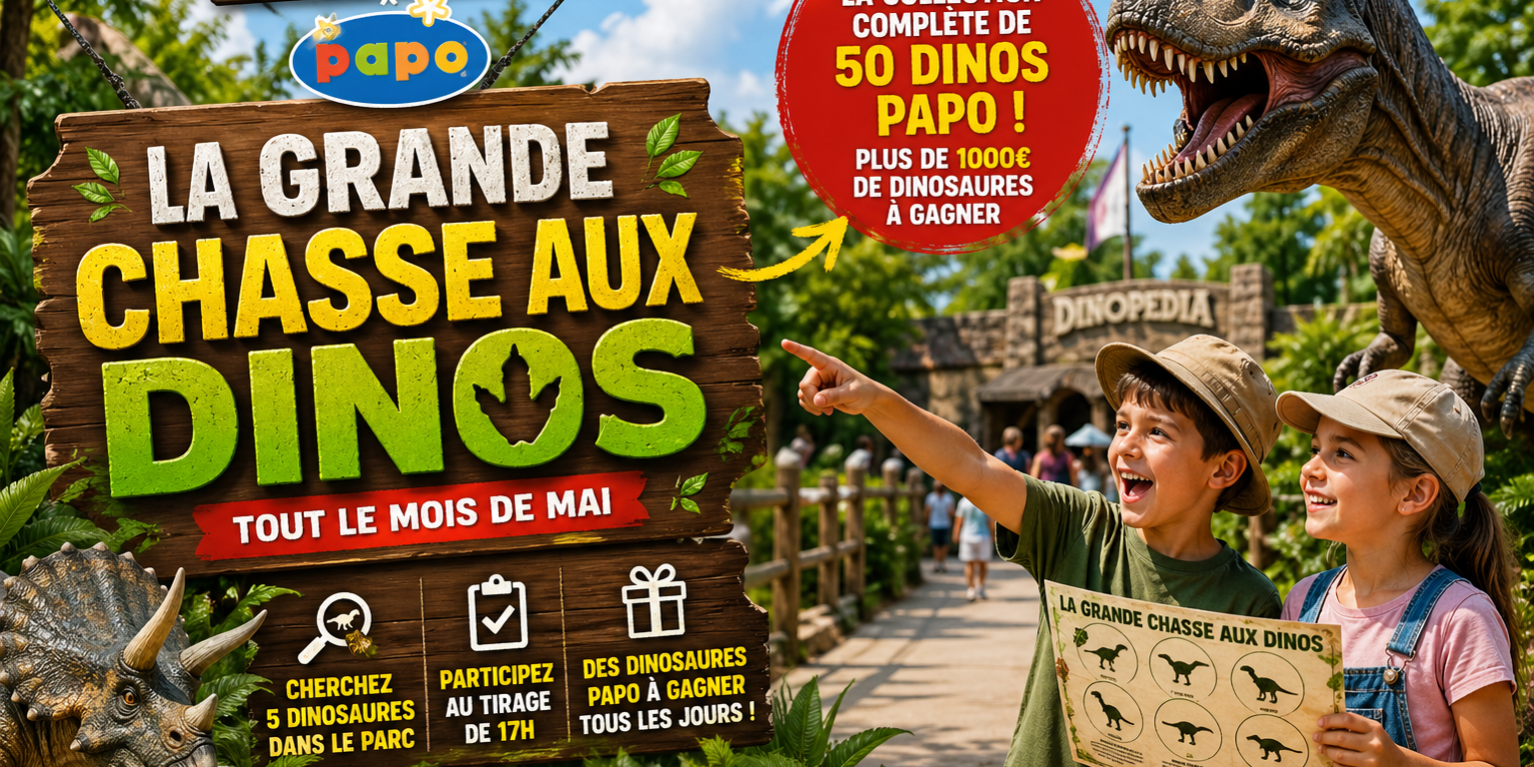 La Grande Chasse aux Dinos arrive chez Dinopedia avec Papo