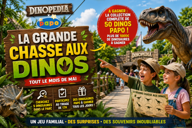 La Grande Chasse aux Dinos arrive chez Dinopedia avec Papo