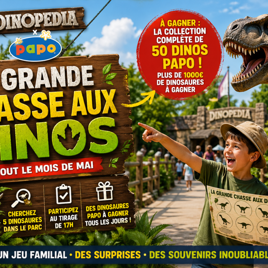 La Grande Chasse aux Dinos arrive chez Dinopedia avec Papo