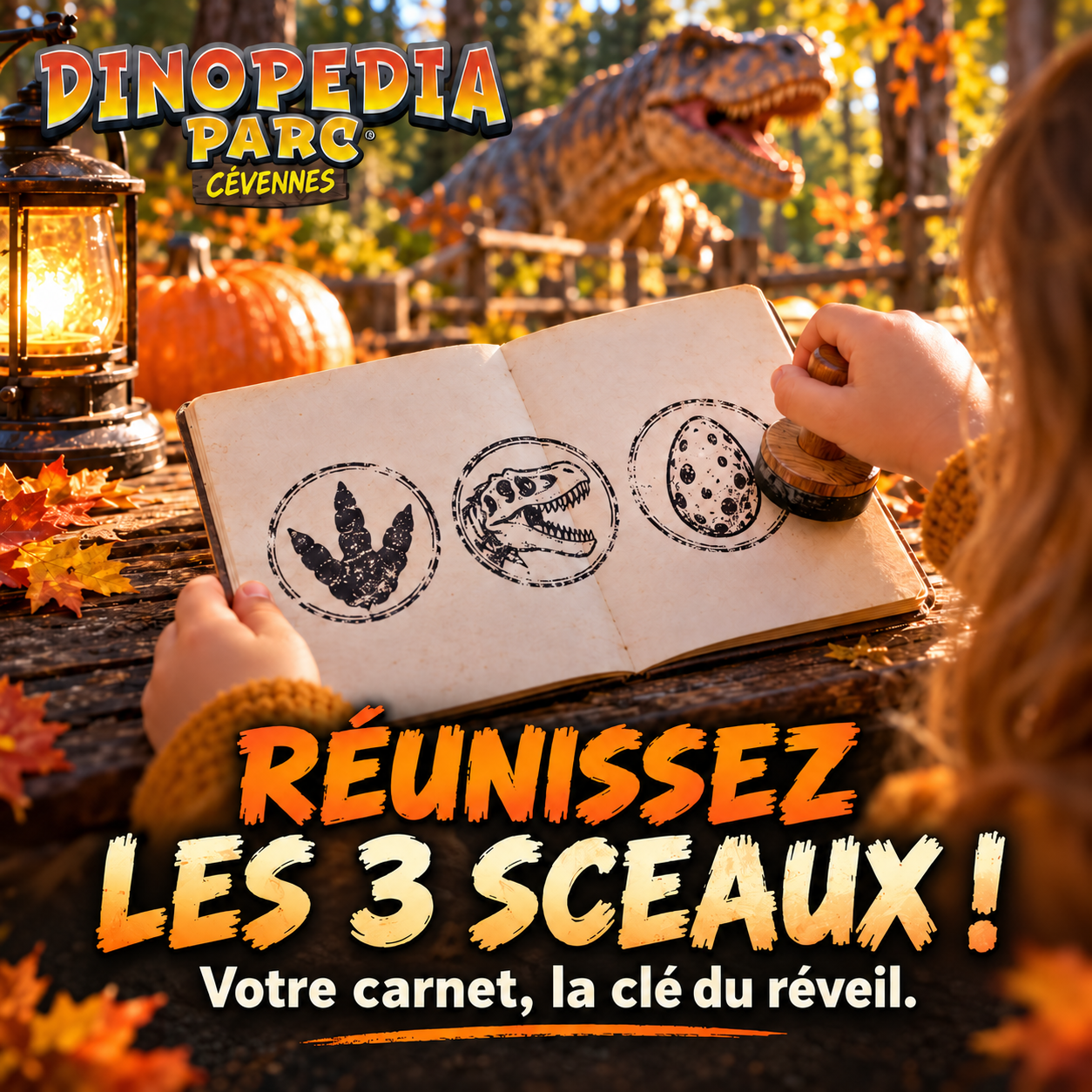 Le carnet aux trois sceaux de Mission Halloween Dinopedia
